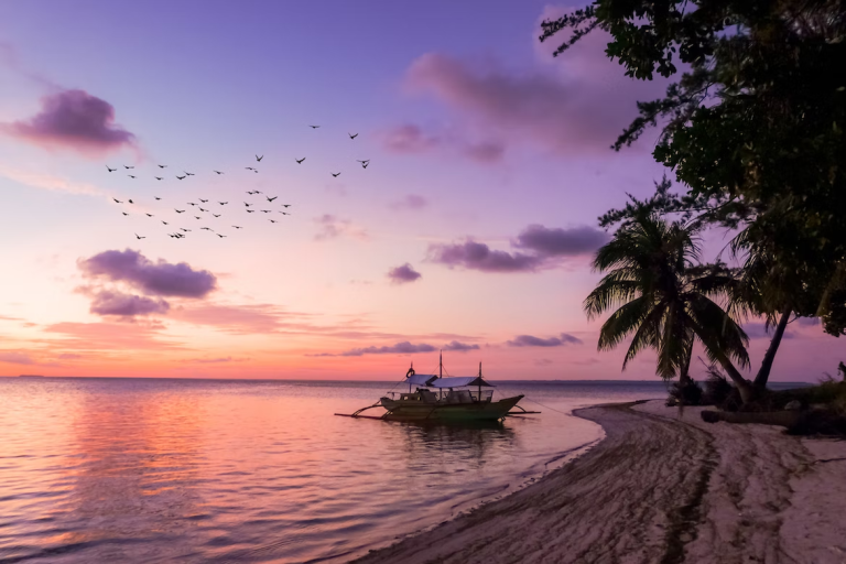 sunset beach in Philippines