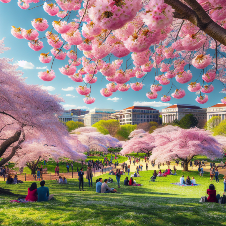 桜、友好、そして未来へ：平和への願いを込めて、日米の架け橋を築く