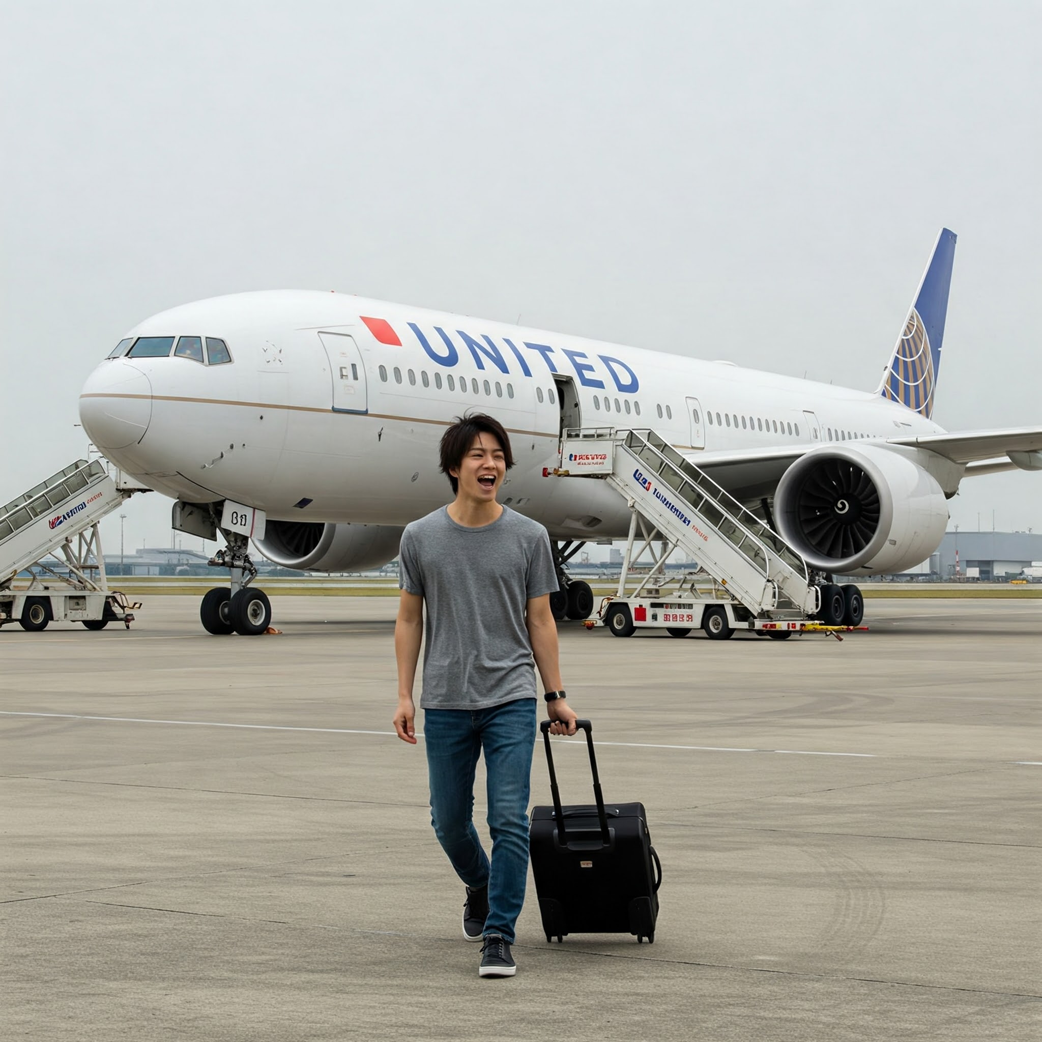 ユナイテッド空港　バッグ　キャスター付き　大小セット もう迷わない！ユナイテッド航空の機内持ち込み手荷物サイズ＆個数