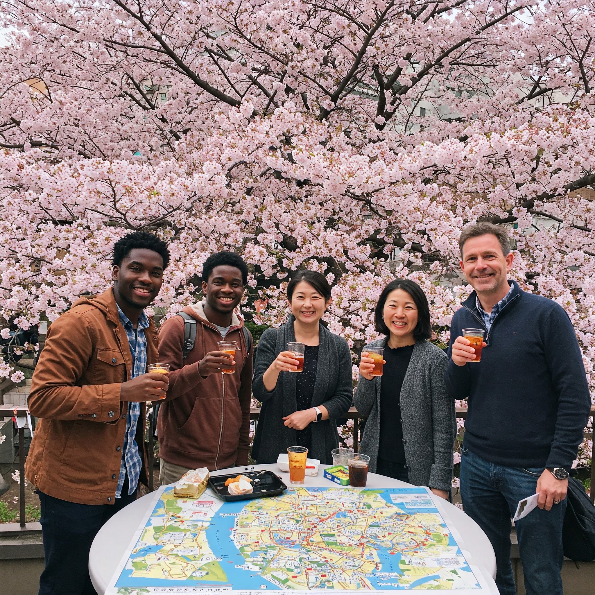 🌸Welcome to Japan!🌸 英語で楽しむ春の花見で国際交流!言葉の壁を越えて友達になろう