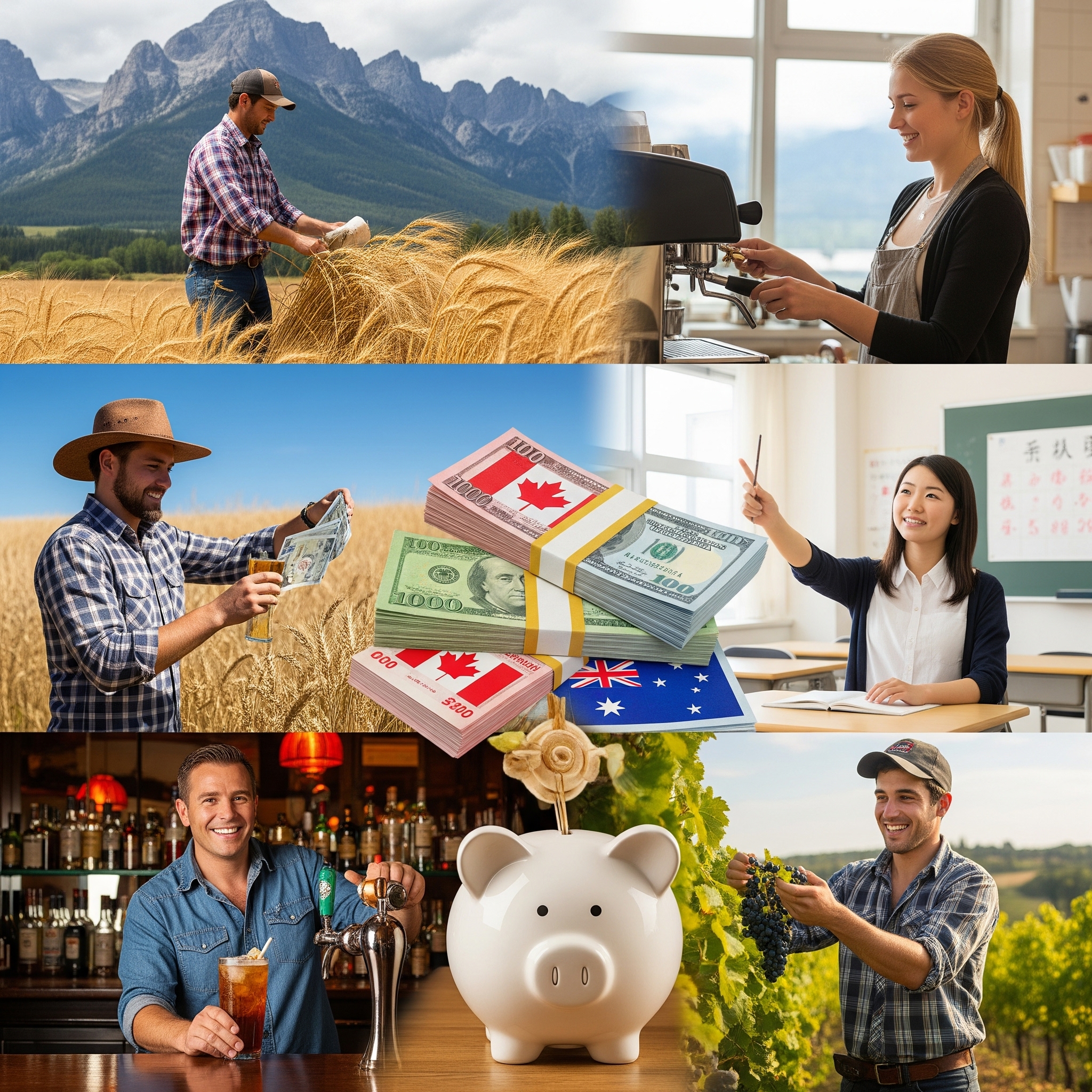 2025年版【ワーホリ貯金】1年で〇〇万円稼ぐ！高収入国TOP5を徹底解説