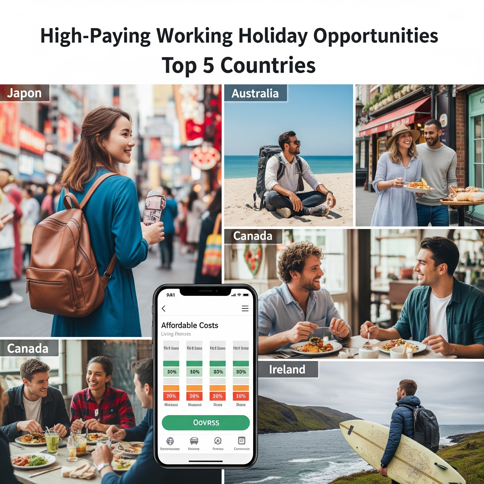 2025年版【高収入ワーホリ】稼げる国TOP5！給料で選ぶならココ【海外生活費も安心】