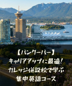 【バンクーバー】キャリアアップに最適！カレッジ併設校で学ぶ集中英語コース