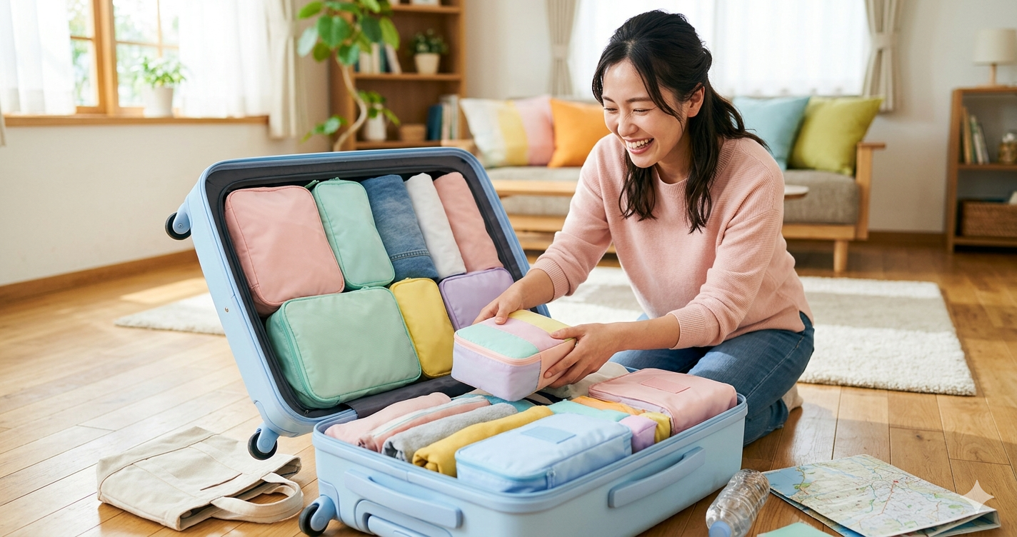 旅行荷物のパッキング術|プロの収納コツと便利アイテム集