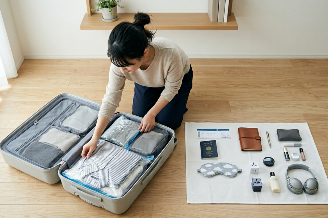 飛行機旅行が快適に!100均グッズ便利アイテム厳選17選