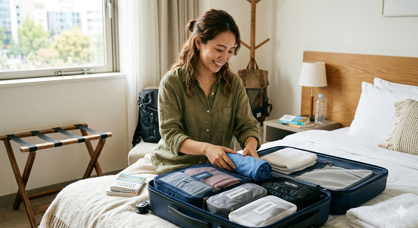 パッキングキューブで旅行の荷物整理が劇的に変わる！
